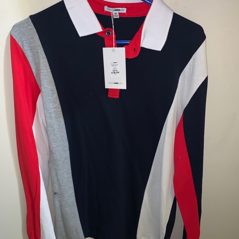 Long sleeve polo shirt